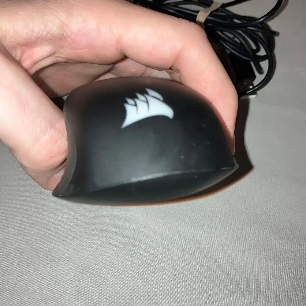 Gaming Corsair Harpoon RGB Wired Mouse Tested Used 6k DPI 5 Mappable Buttons